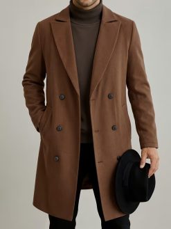 Men’s Classic Double-Breasted Trench Coat
